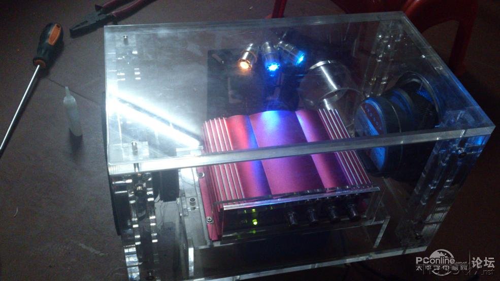 点击查看原图 DIY单车音箱第2波~线完美处理好了~付上车图