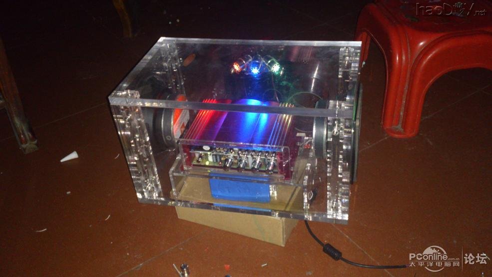 点击查看原图 DIY单车音箱第2波~线完美处理好了~付上车图