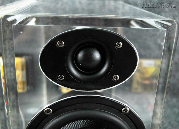 点击查看原图 大出血一千大洋制发烧透明亚克力5寸无源书架音箱,HI-FI桌面音响