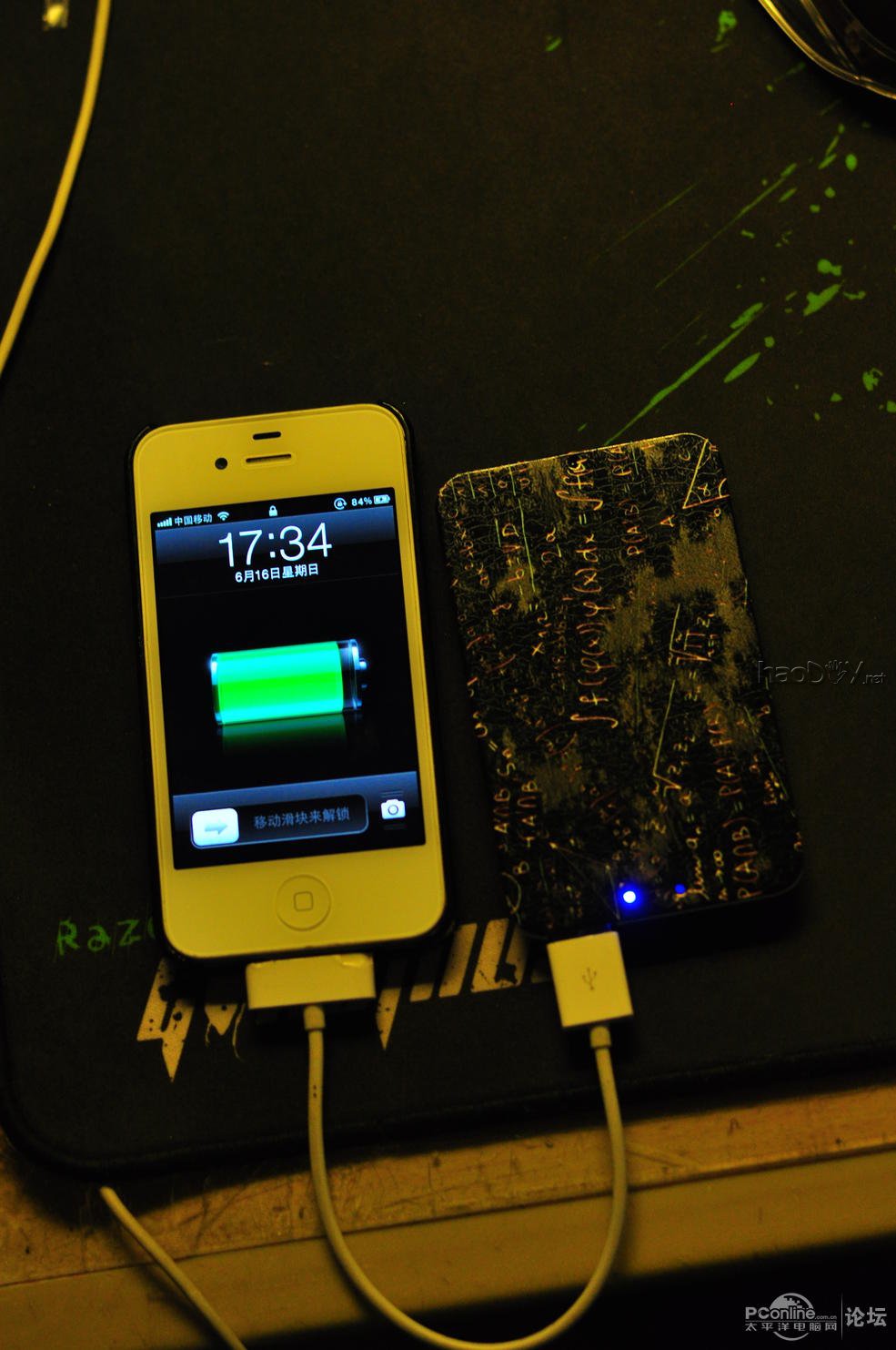 点击查看原图 自制移动电源,轻薄便携