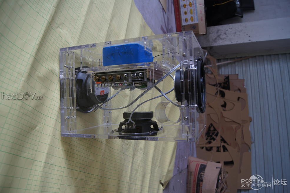 点击查看原图 这里也晒一下DIY单车音箱