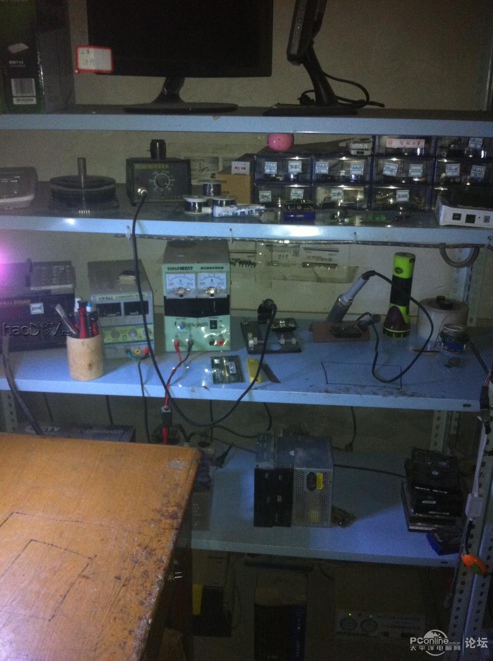 点击查看原图 自制多功能烙铁架