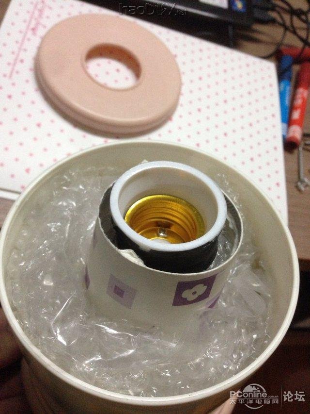 点击查看原图 冬天啦,懒人必备,自制床头灯