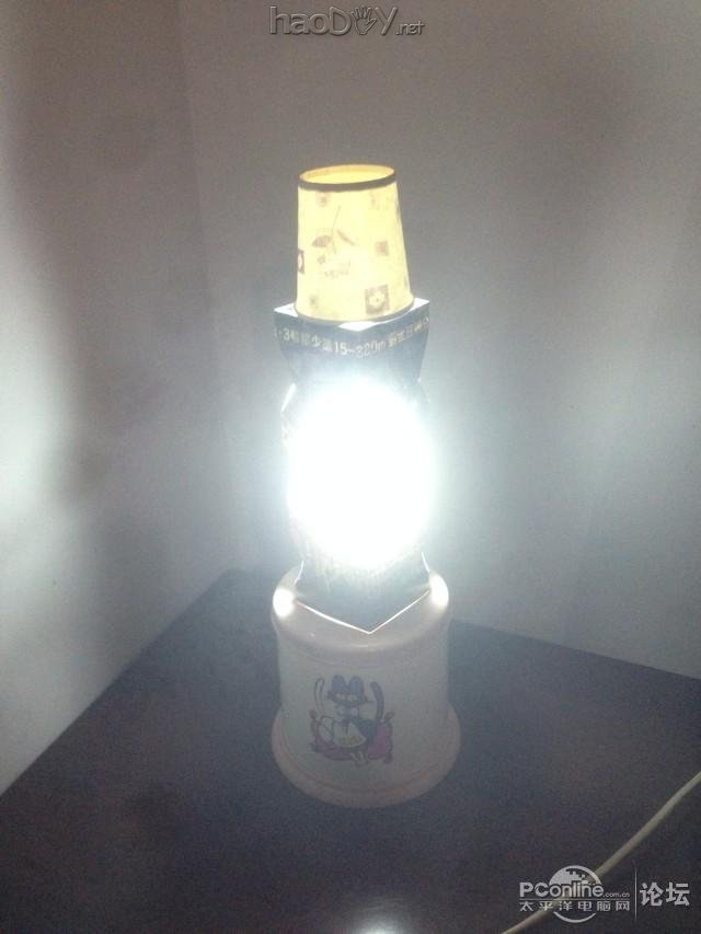 点击查看原图 冬天啦,懒人必备,自制床头灯