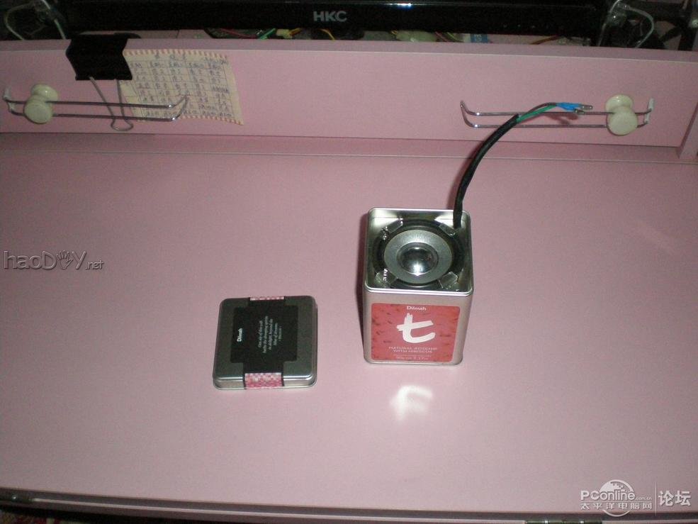 点击查看原图 非常漂亮"红罐蓝罐"茶叶罐小音箱,功能:带遥控MP3+SD读卡+读U