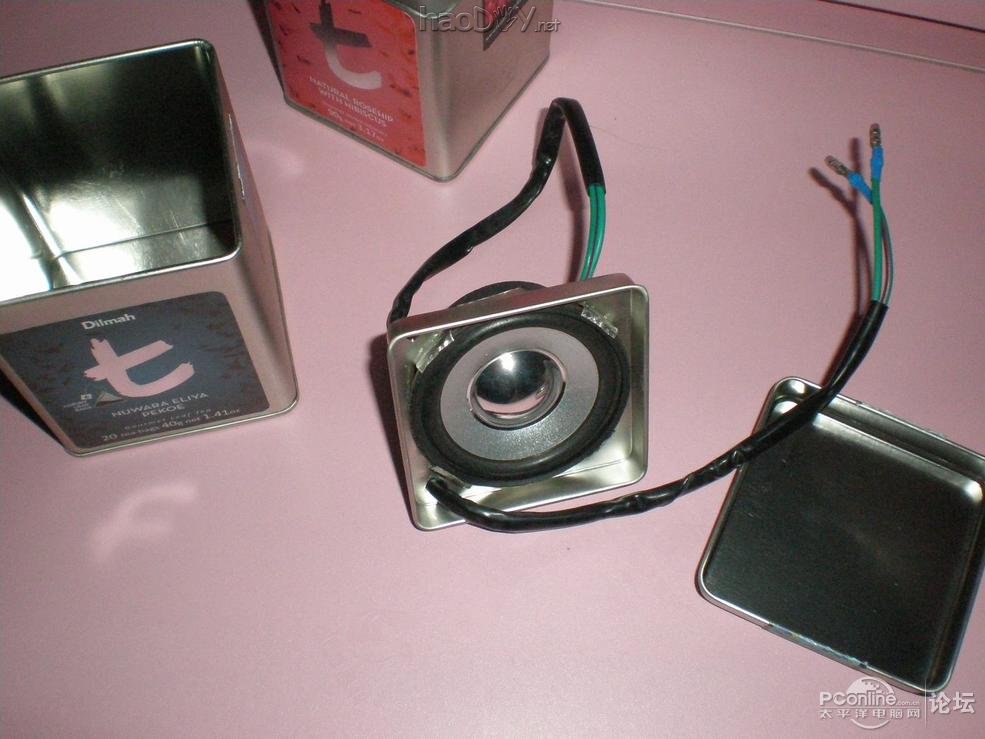 点击查看原图 非常漂亮"红罐蓝罐"茶叶罐小音箱,功能:带遥控MP3+SD读卡+读U