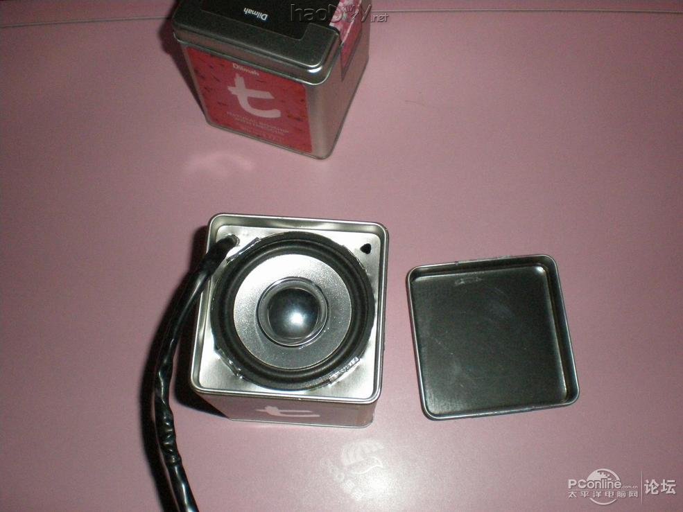 点击查看原图 非常漂亮"红罐蓝罐"茶叶罐小音箱,功能:带遥控MP3+SD读卡+读U