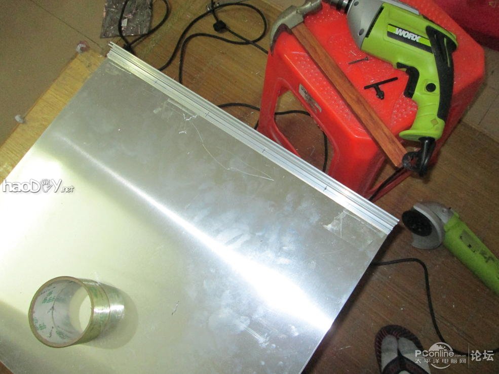 点击查看原图 手工DIY的全铝机箱