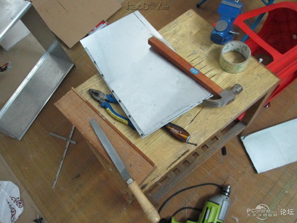 点击查看原图 手工DIY的全铝机箱