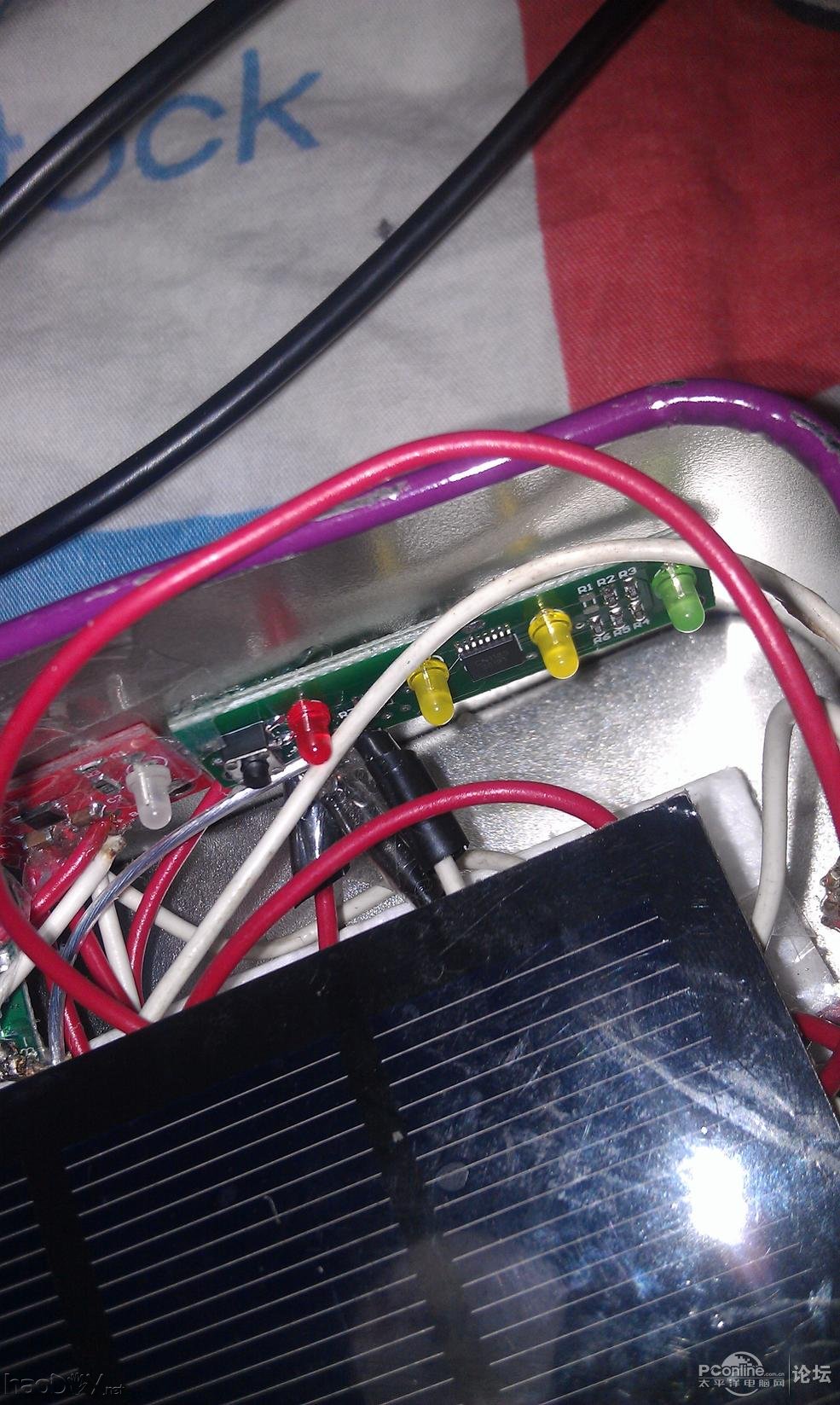 点击查看原图 11岁小孩制作太阳能充电