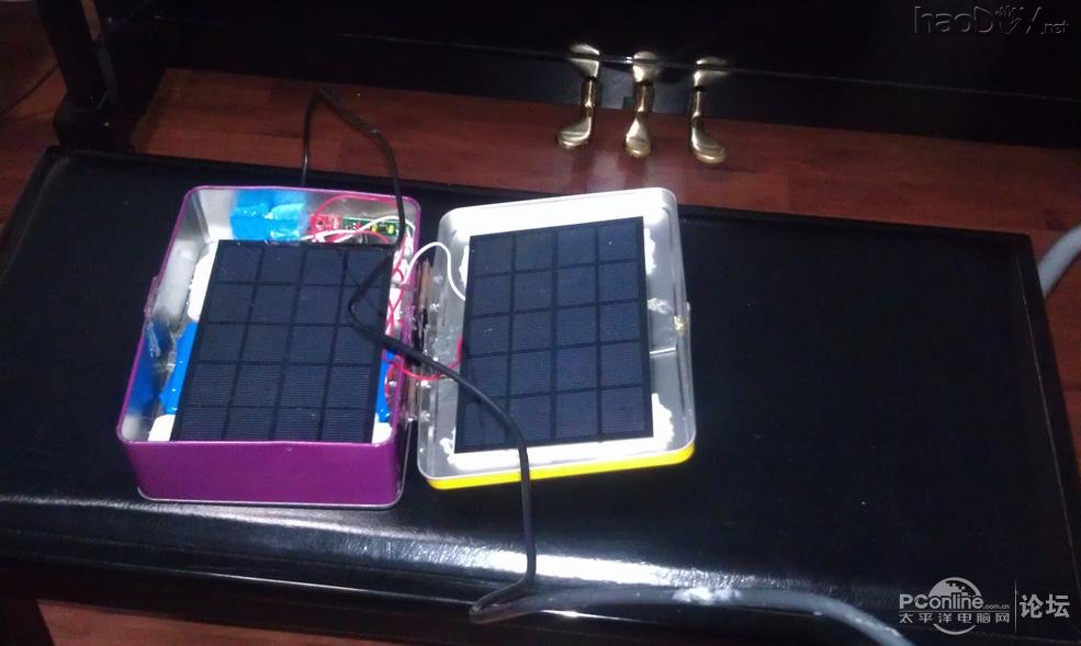 点击查看原图 11岁小孩制作太阳能充电