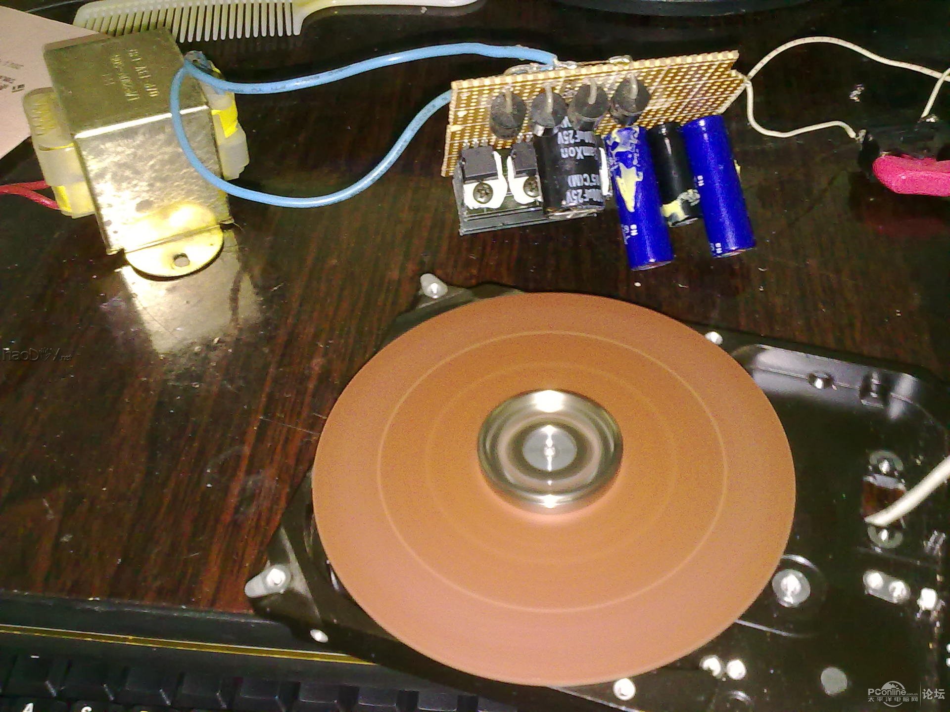 点击查看原图  低成本硬盘改切割机&打磨机