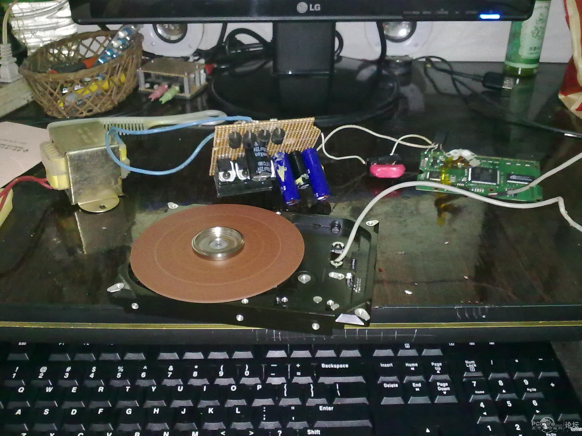 点击查看原图  低成本硬盘改切割机&打磨机