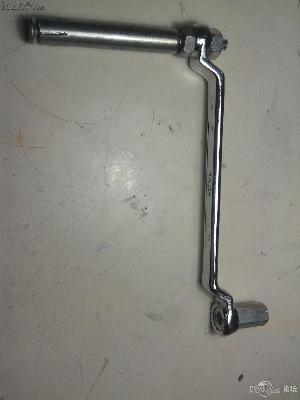 点击查看原图 一个准初中生diy手摇发电机充电