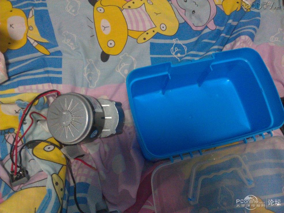 点击查看原图 一个准初中生diy手摇发电机充电