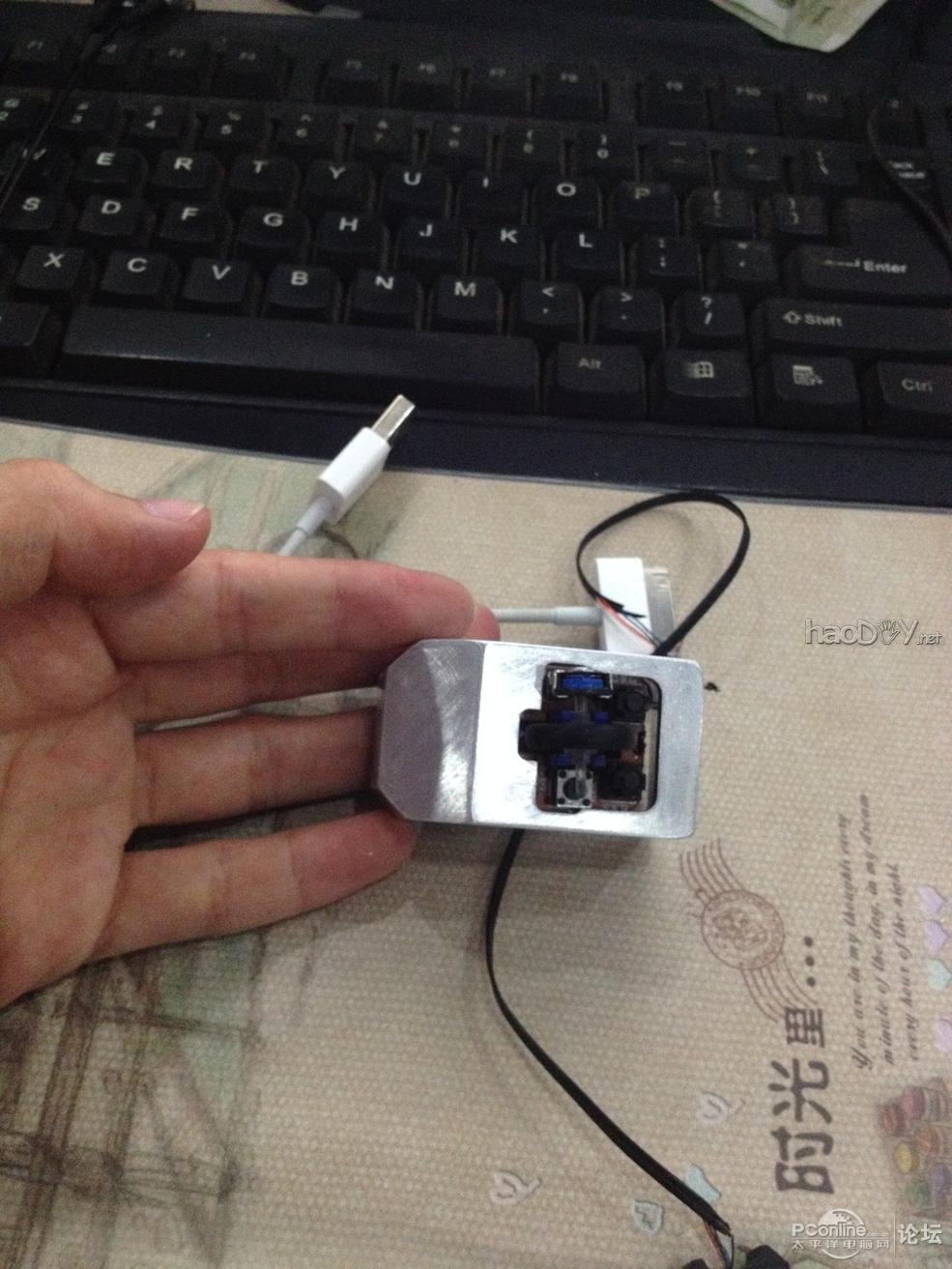 点击查看原图 鼠标神改造,已经做到最小了