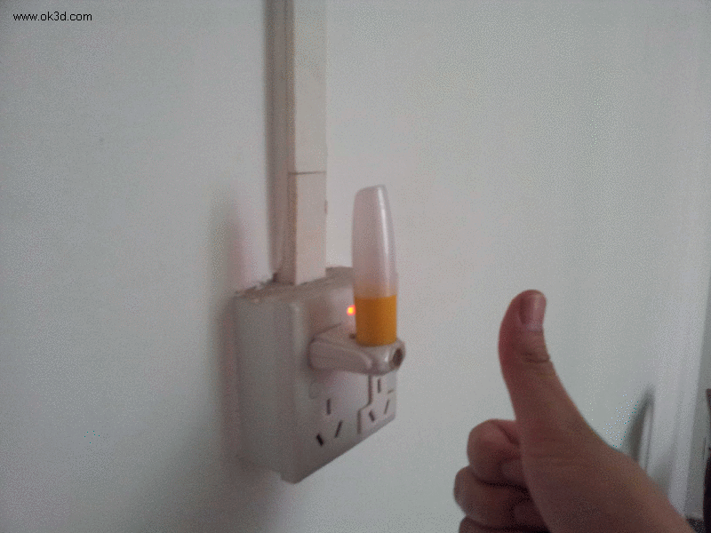 点击查看原图 用妹子的XXX打造成光控led小夜灯