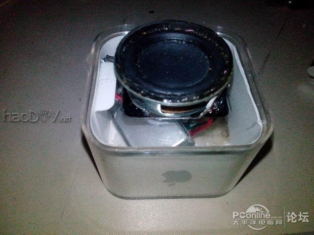 点击查看原图 果粉改iPod盒子变音箱