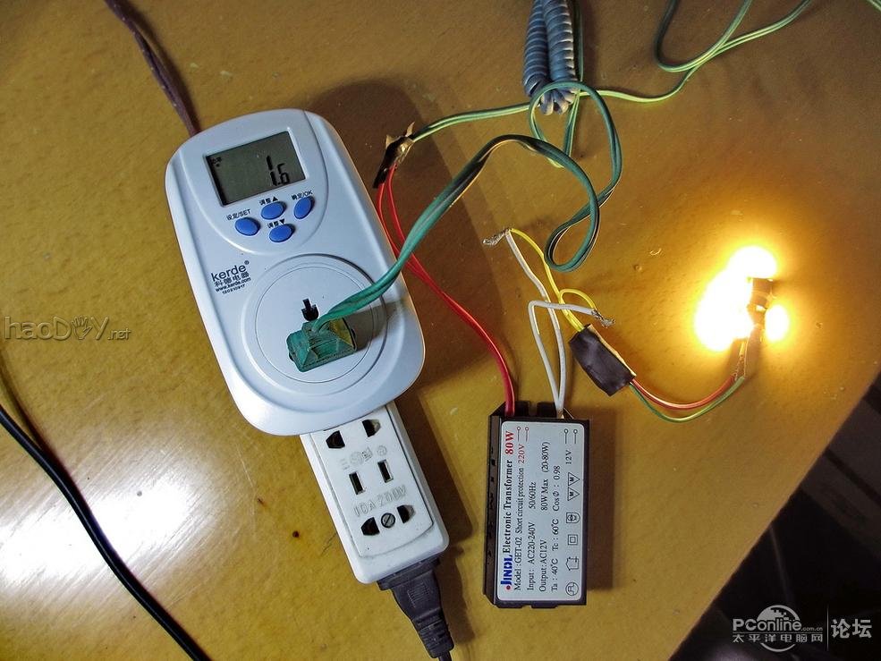 点击查看原图 巧改卤素灯珠为led灯,低碳环保长寿命