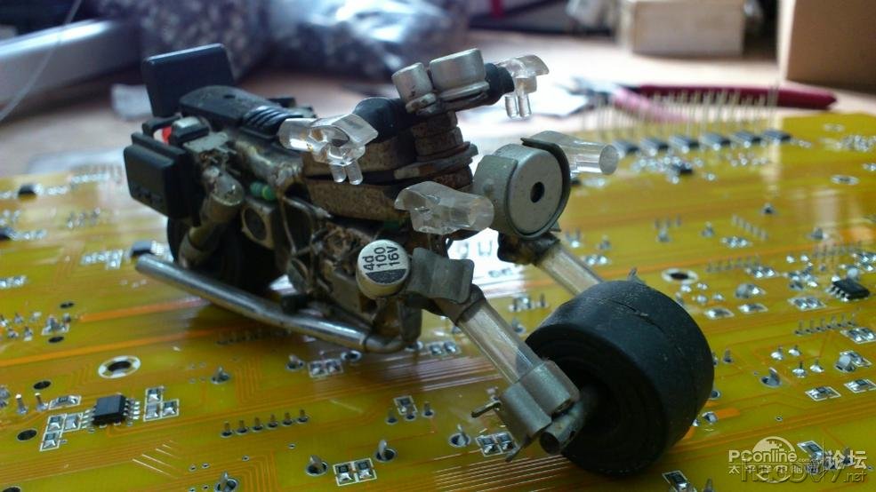 点击查看原图 电子零件元件DIY制作万能战车