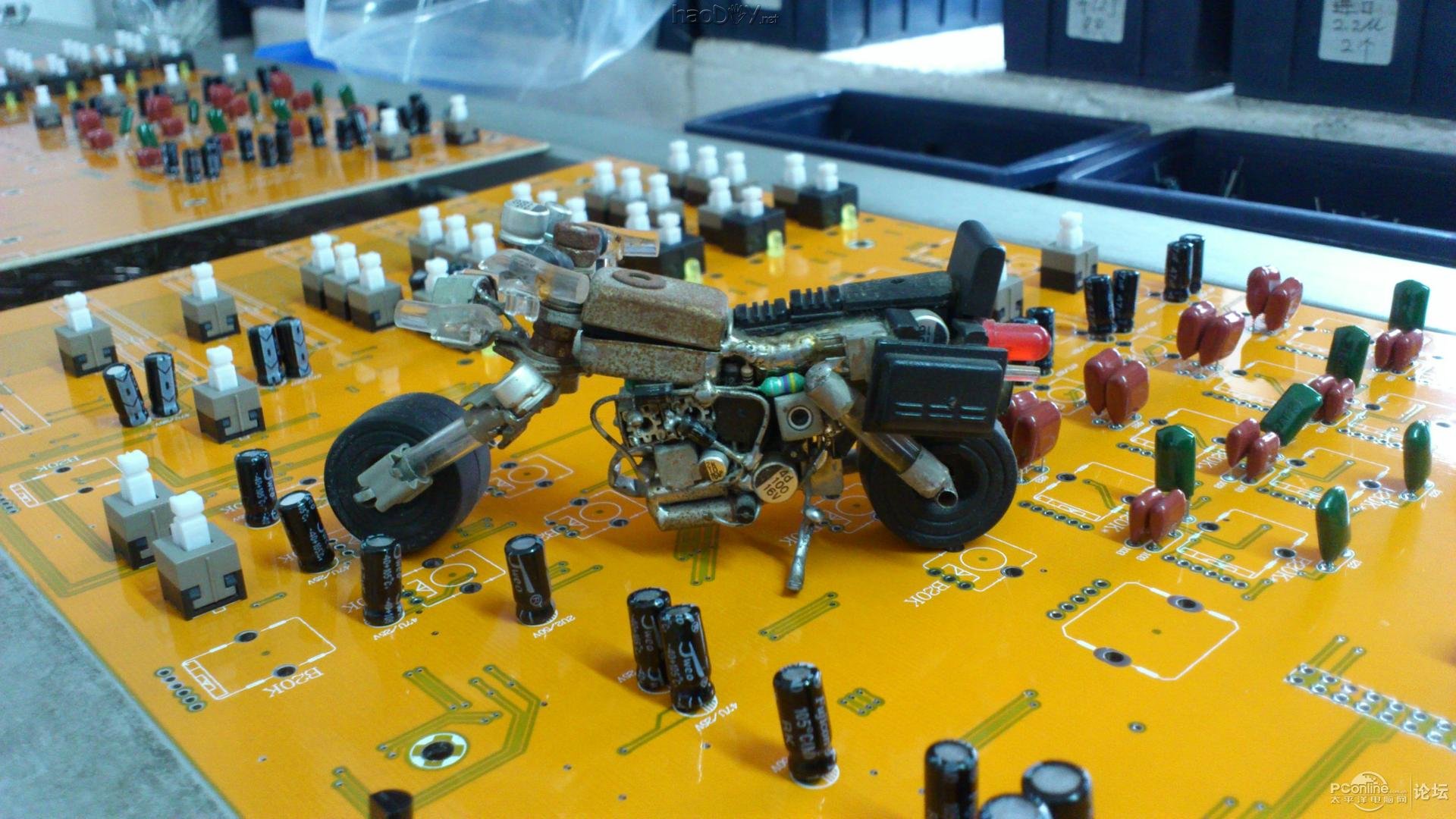 点击查看原图 电子零件元件DIY制作万能战车