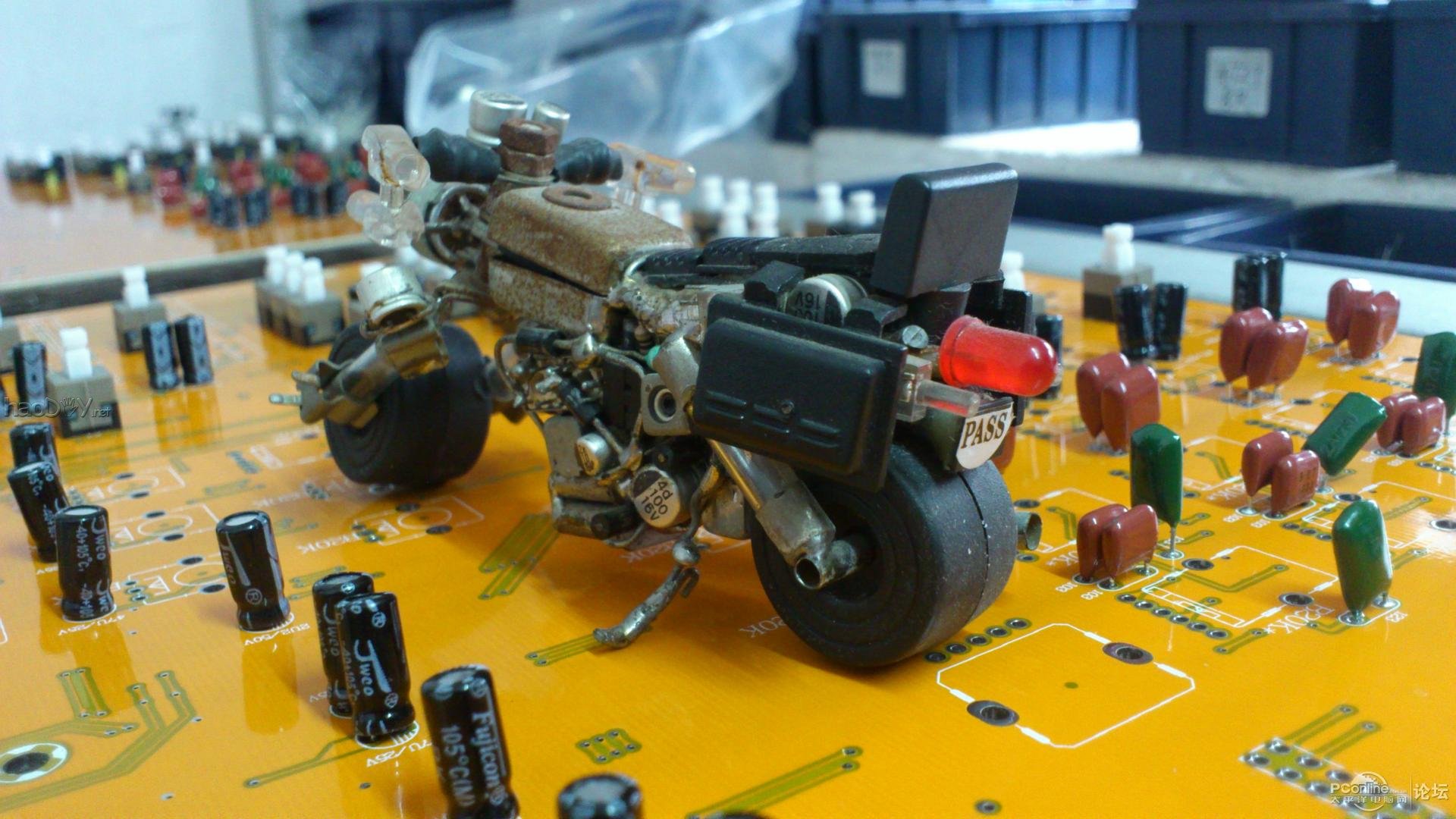 点击查看原图 电子零件元件DIY制作万能战车