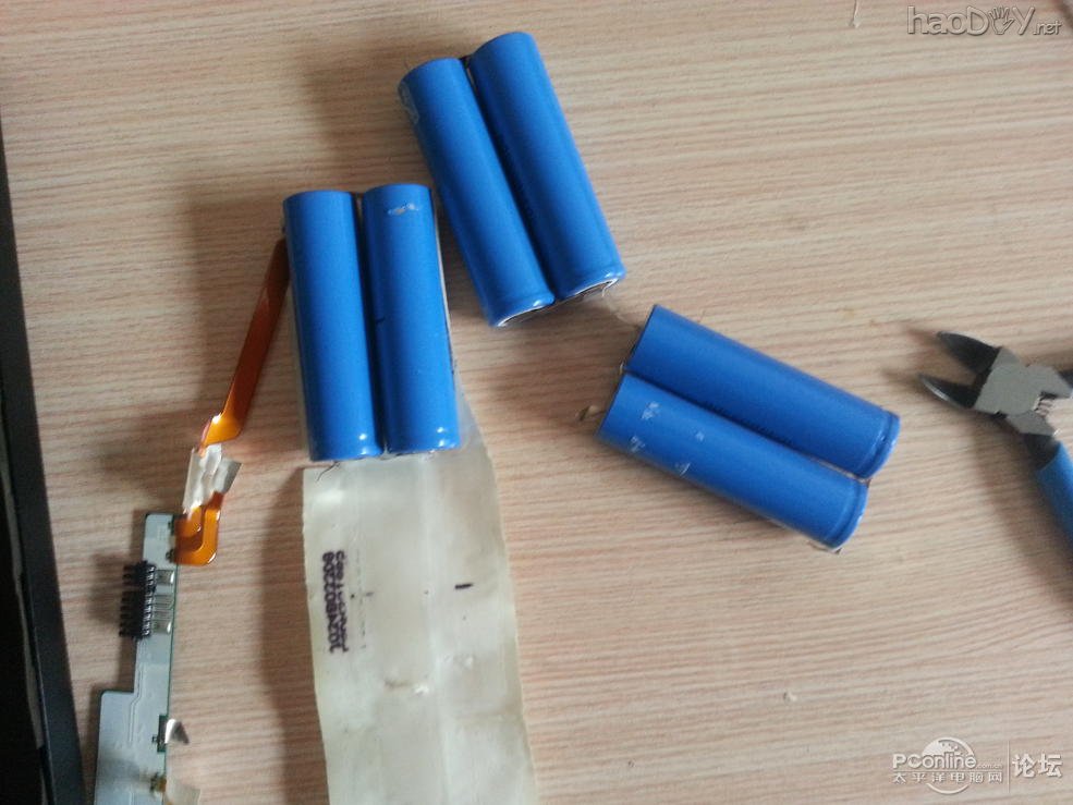 点击查看原图 笔记本淘汰电池改移动电源