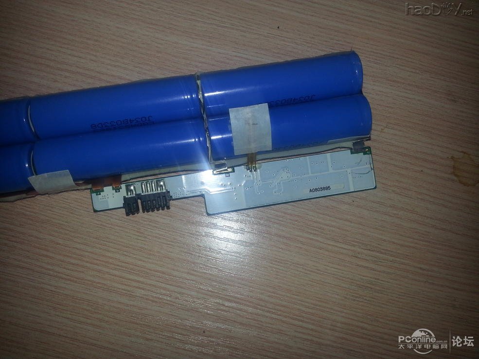 点击查看原图 笔记本淘汰电池改移动电源