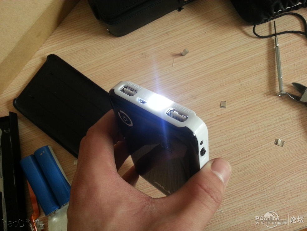 点击查看原图 笔记本淘汰电池改移动电源