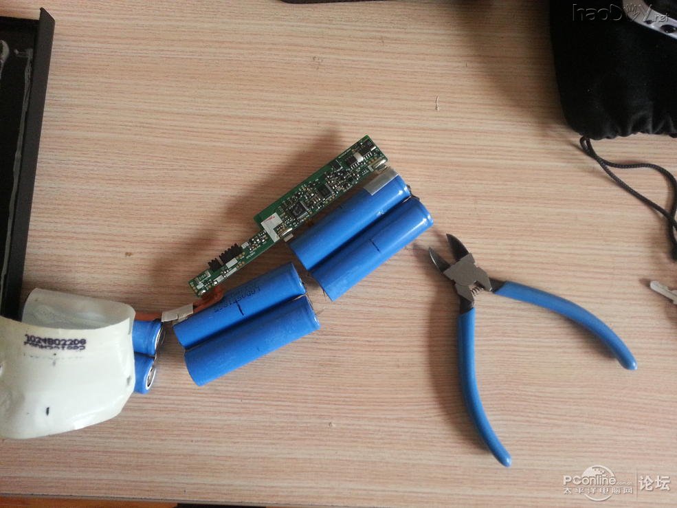 点击查看原图 笔记本淘汰电池改移动电源