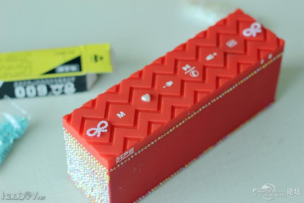 点击查看原图 平安夜送女友的礼物, 亲手DIY为女友打造了一个爱心音箱