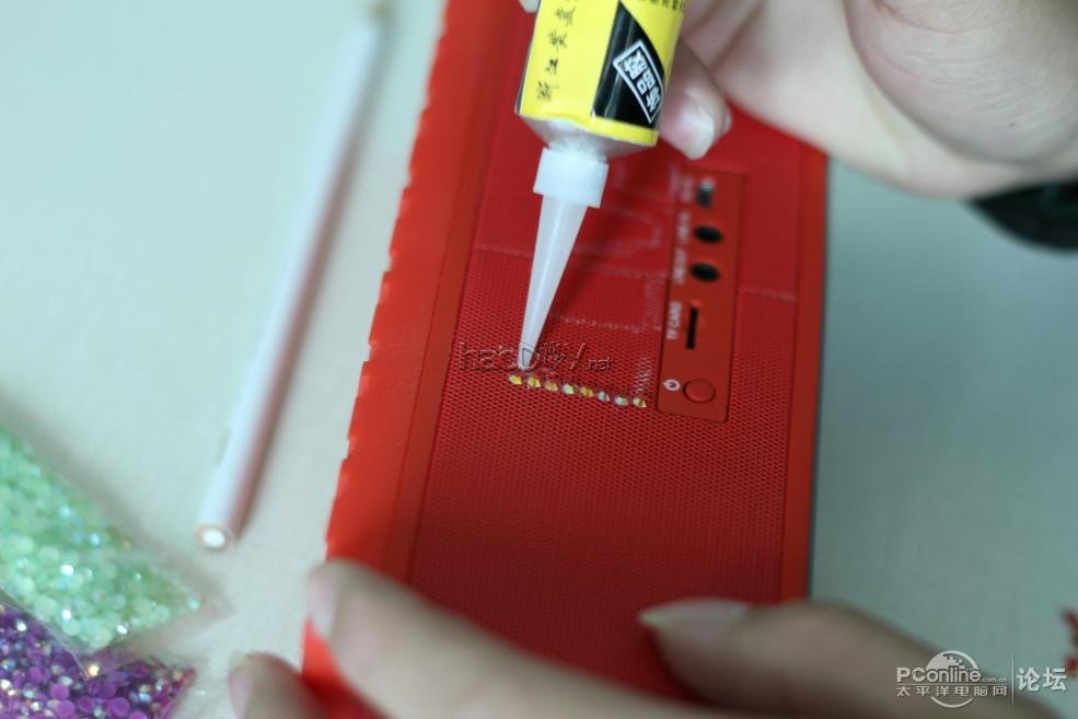 点击查看原图 平安夜送女友的礼物, 亲手DIY为女友打造了一个爱心音箱