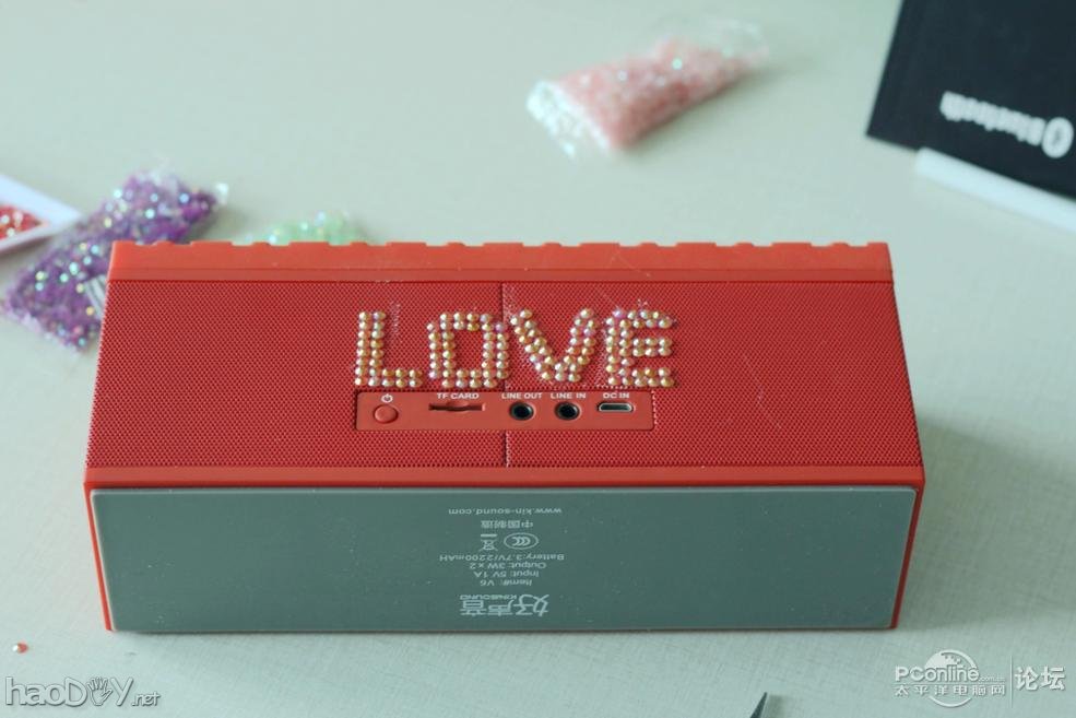 点击查看原图 平安夜送女友的礼物, 亲手DIY为女友打造了一个爱心音箱