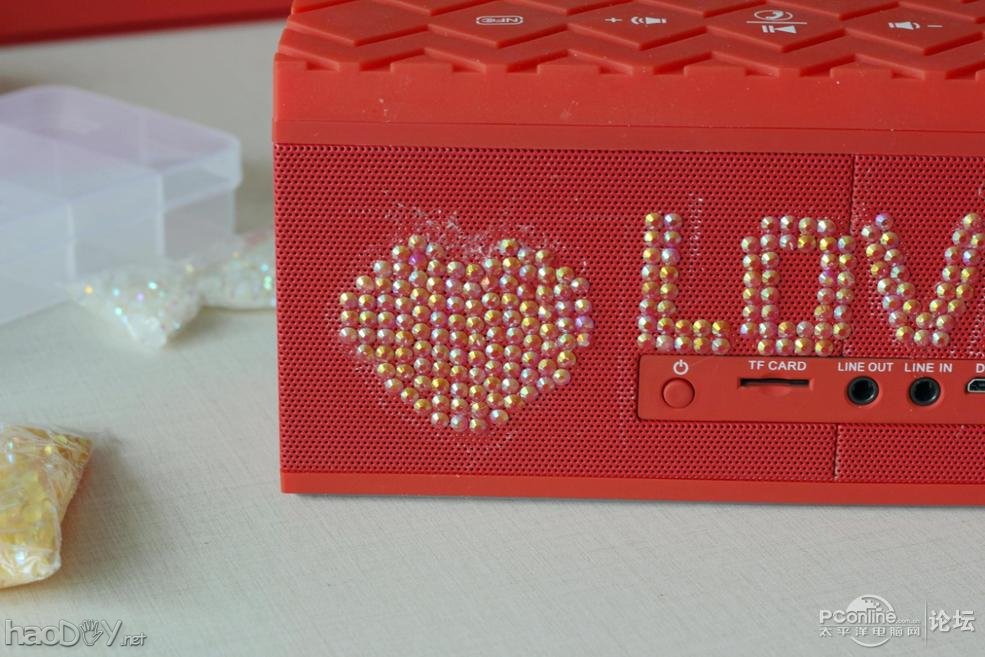 点击查看原图 平安夜送女友的礼物, 亲手DIY为女友打造了一个爱心音箱