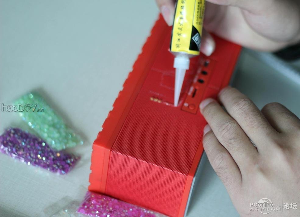 点击查看原图 平安夜送女友的礼物, 亲手DIY为女友打造了一个爱心音箱