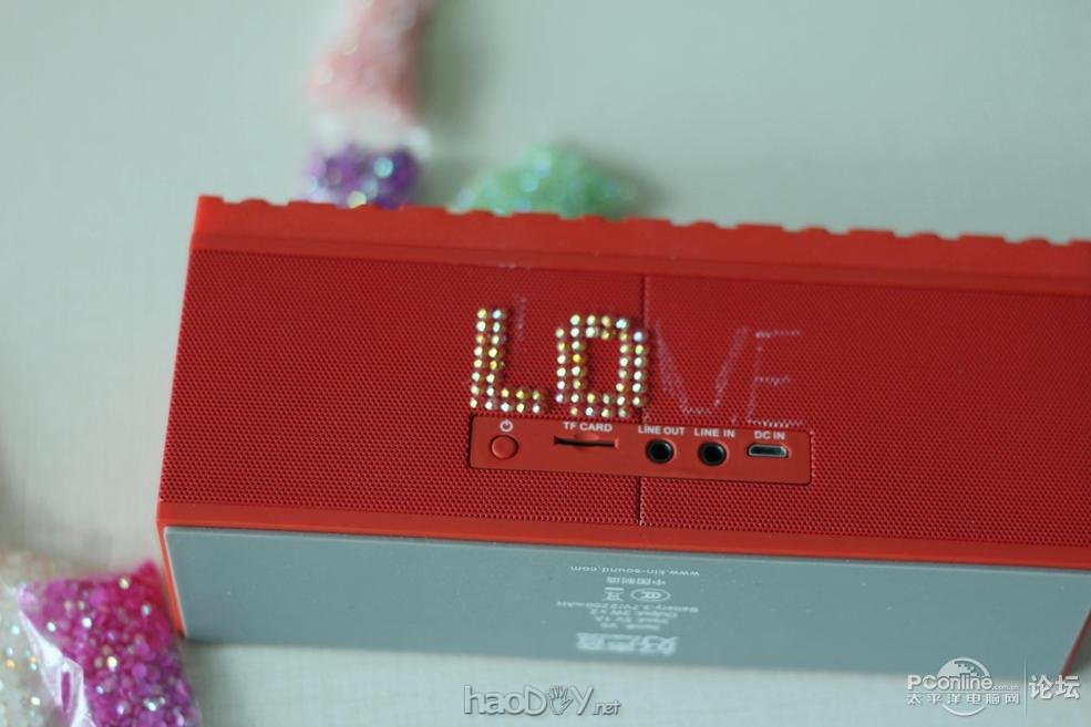 点击查看原图 平安夜送女友的礼物, 亲手DIY为女友打造了一个爱心音箱