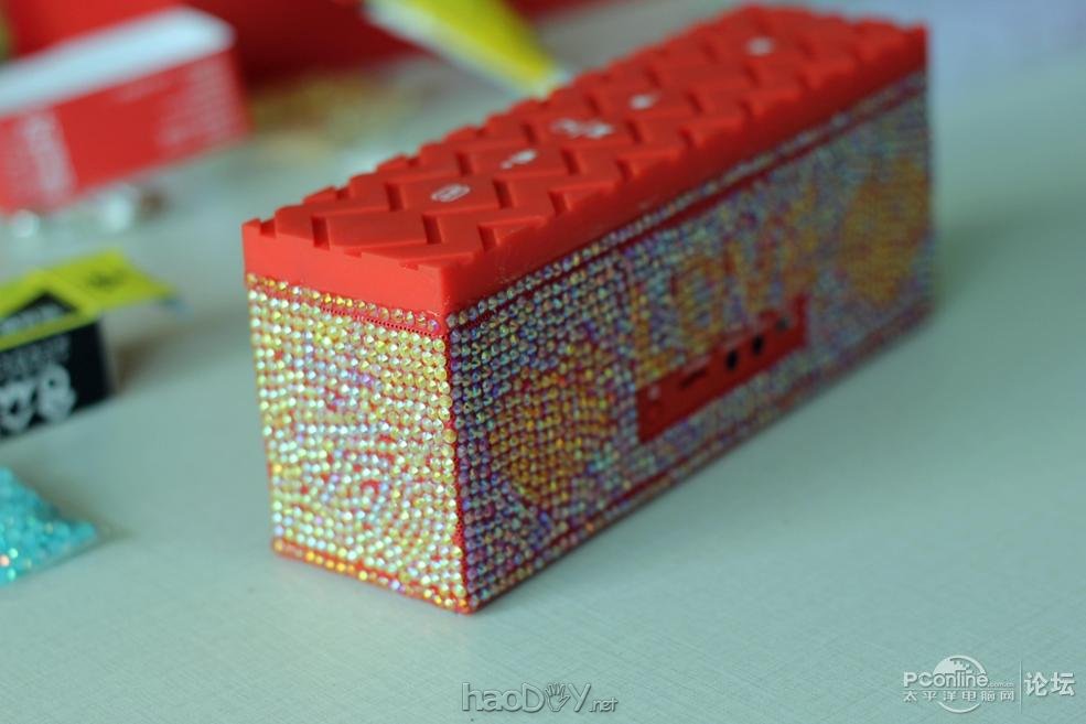 点击查看原图 平安夜送女友的礼物, 亲手DIY为女友打造了一个爱心音箱