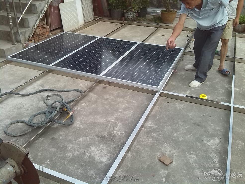 点击查看原图 绿色资源,DIY家用太阳能发电站