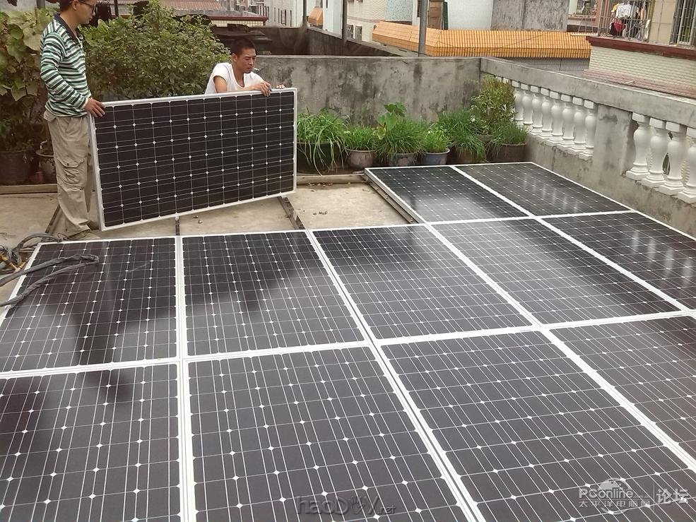 点击查看原图 绿色资源,DIY家用太阳能发电站