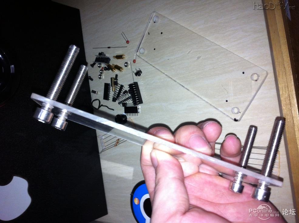 点击查看原图 制作数码管桌面时钟电子钟+亚克力光污染 科技感十足