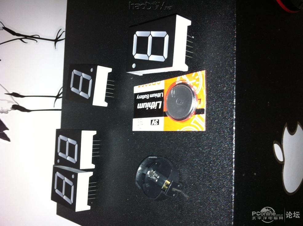 点击查看原图 制作数码管桌面时钟电子钟+亚克力光污染 科技感十足