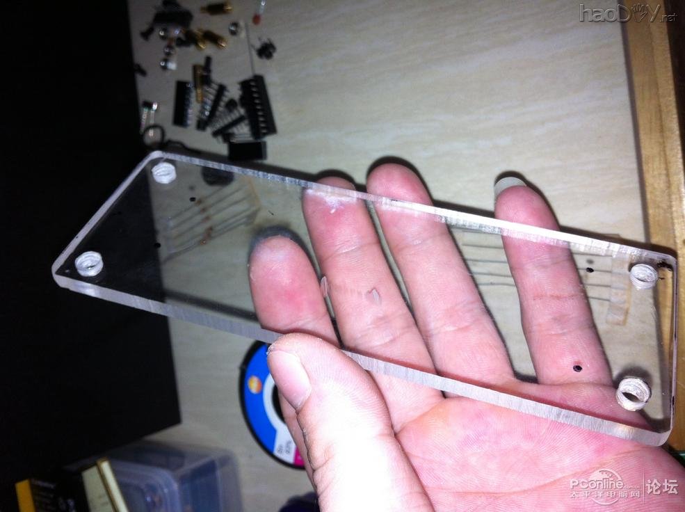 点击查看原图 制作数码管桌面时钟电子钟+亚克力光污染 科技感十足