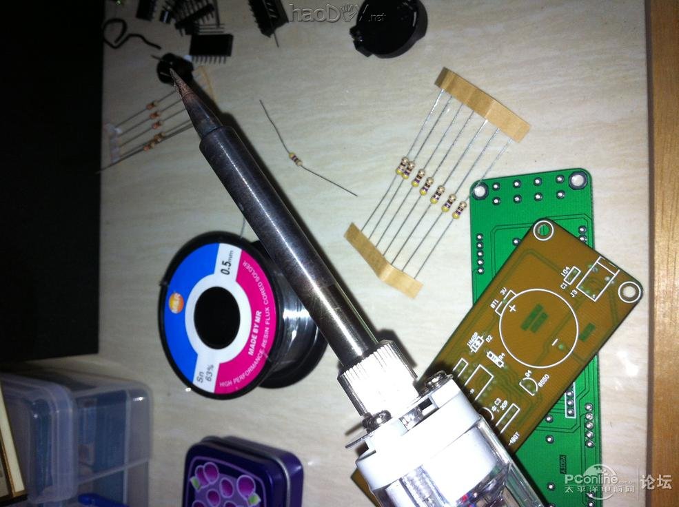 点击查看原图 制作数码管桌面时钟电子钟+亚克力光污染 科技感十足