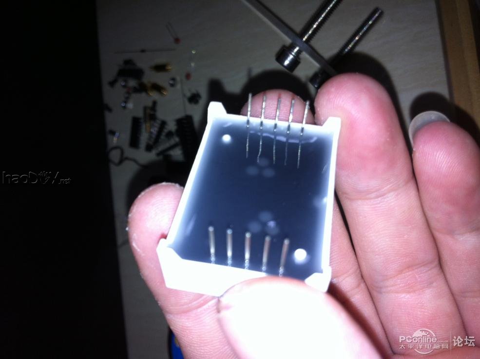 点击查看原图 制作数码管桌面时钟电子钟+亚克力光污染 科技感十足