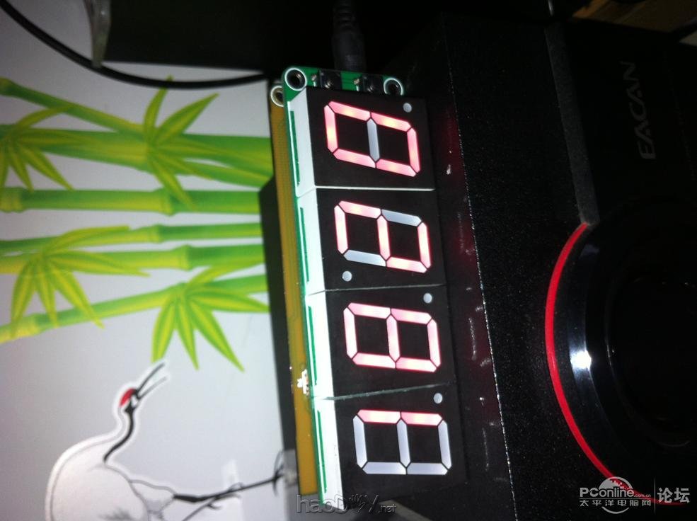 点击查看原图 制作数码管桌面时钟电子钟+亚克力光污染 科技感十足