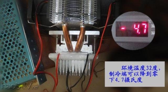 点击查看原图 首台自制半导体制冷片冰箱