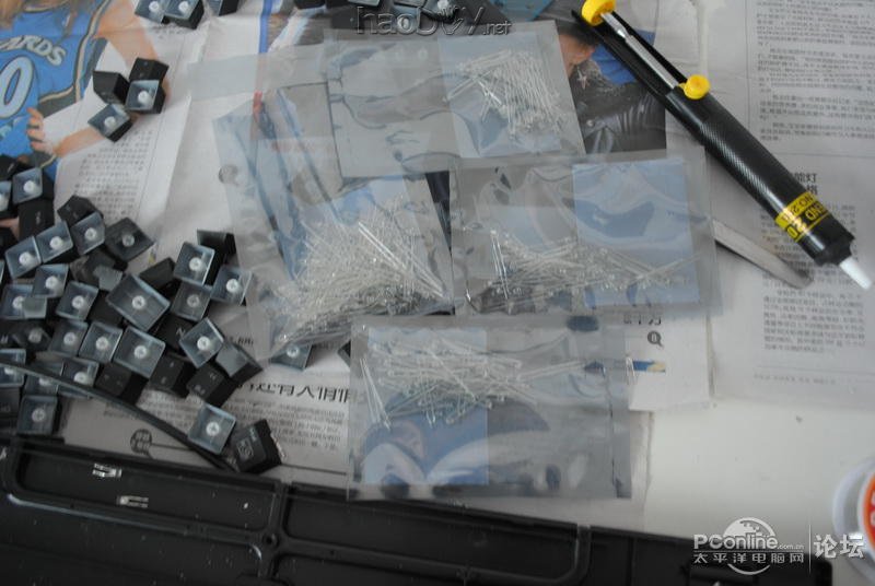 点击查看原图 背光键盘改造记,换灯效果还不错