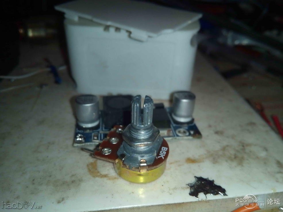 点击查看原图 一只坏LED射灯改装便携式射灯