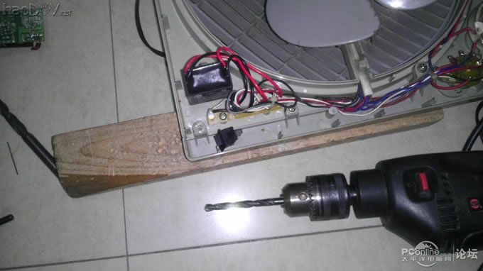 点击查看原图 当遥控开关遇到电风扇时,改造2档位遥控风扇