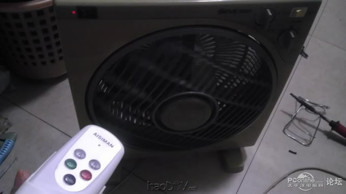 点击查看原图 当遥控开关遇到电风扇时,改造2档位遥控风扇